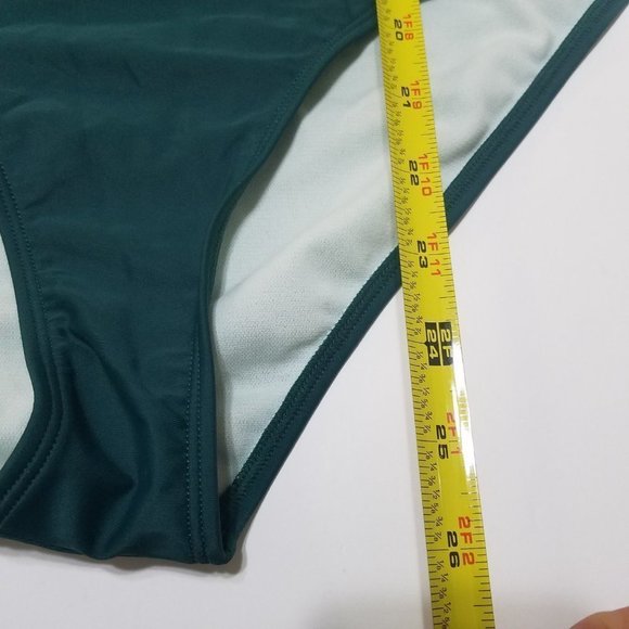 NWT Cupshe Fit and Comfort Swimwear One Piece Swim Green Size L - Picture 6 of 11